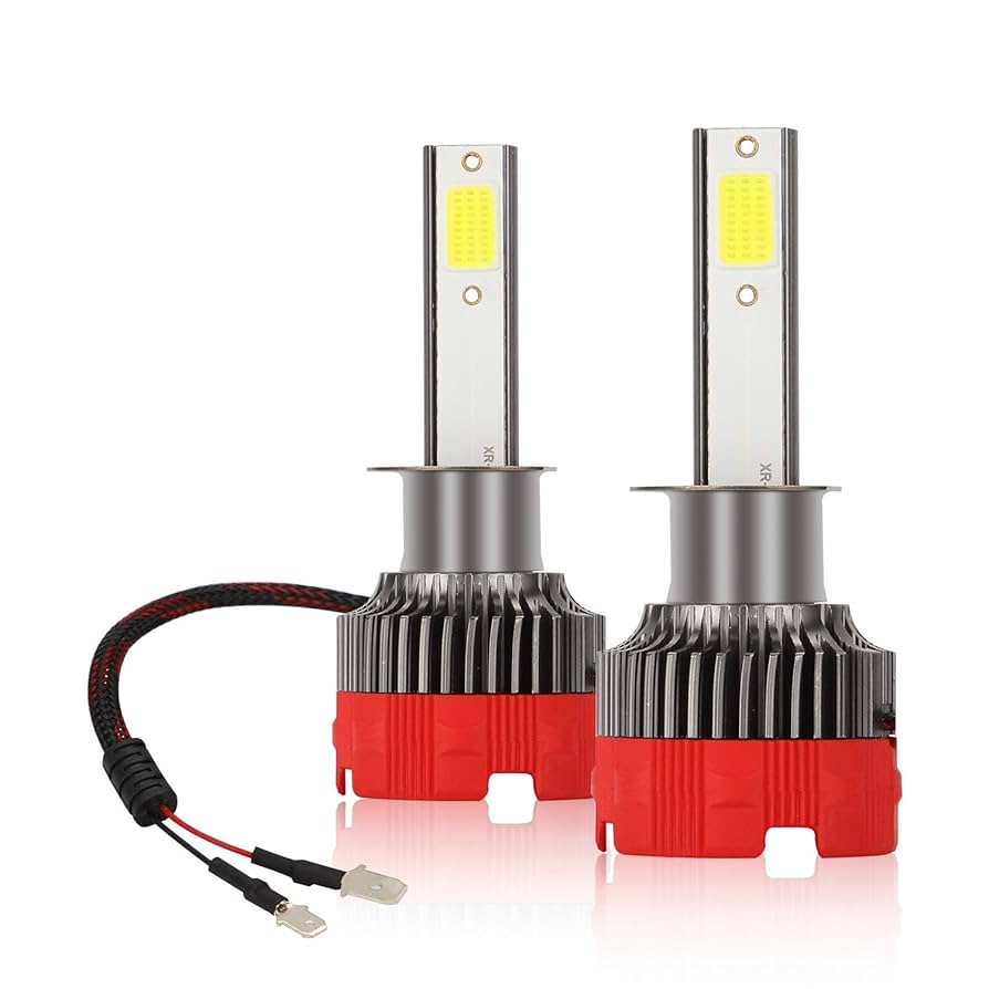 H.Ｒ Kairiyard H1 LED Headlight Bulbs 55W 6000K White H1 LED 8000